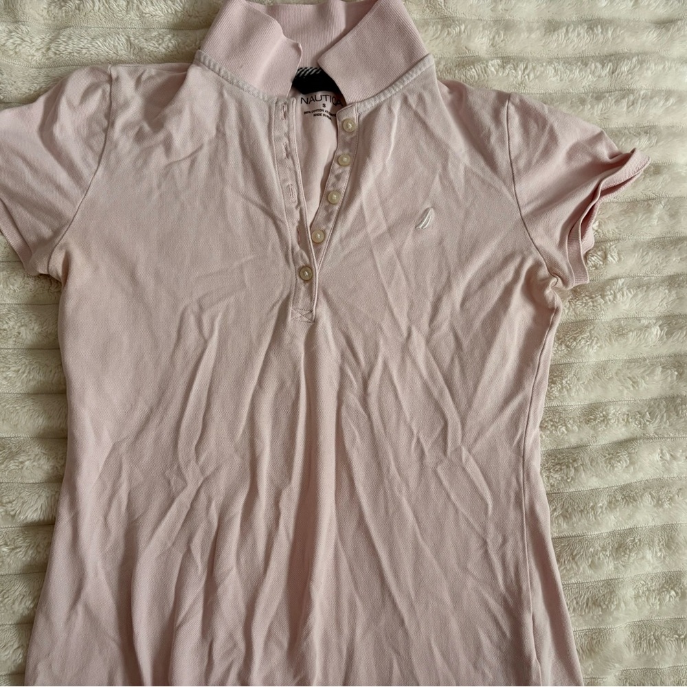 Nautica Light Pink Polo Shirt